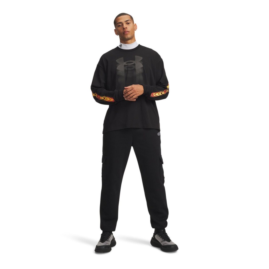 UNDER ARMOUR RIVAL FLC CARGO JGRS 6013443-008 Μαύρο