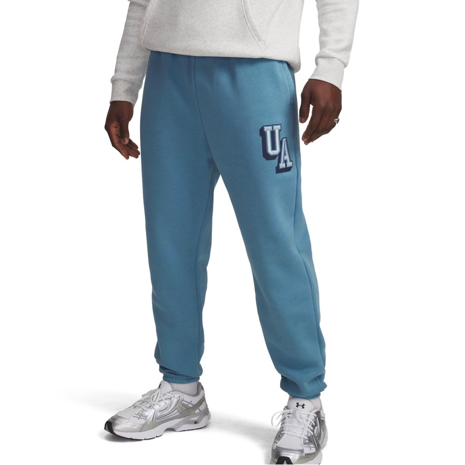 Ανδρικό Παντελόνι Φόρμα Μπλε - Under Armour Icon Fleece Graphic