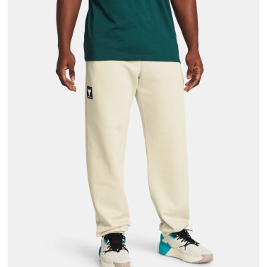 Ανδρικό Παντελόνι Προπόνησης Εκρού - Under Armour Project Rock Heavyweight Terry 