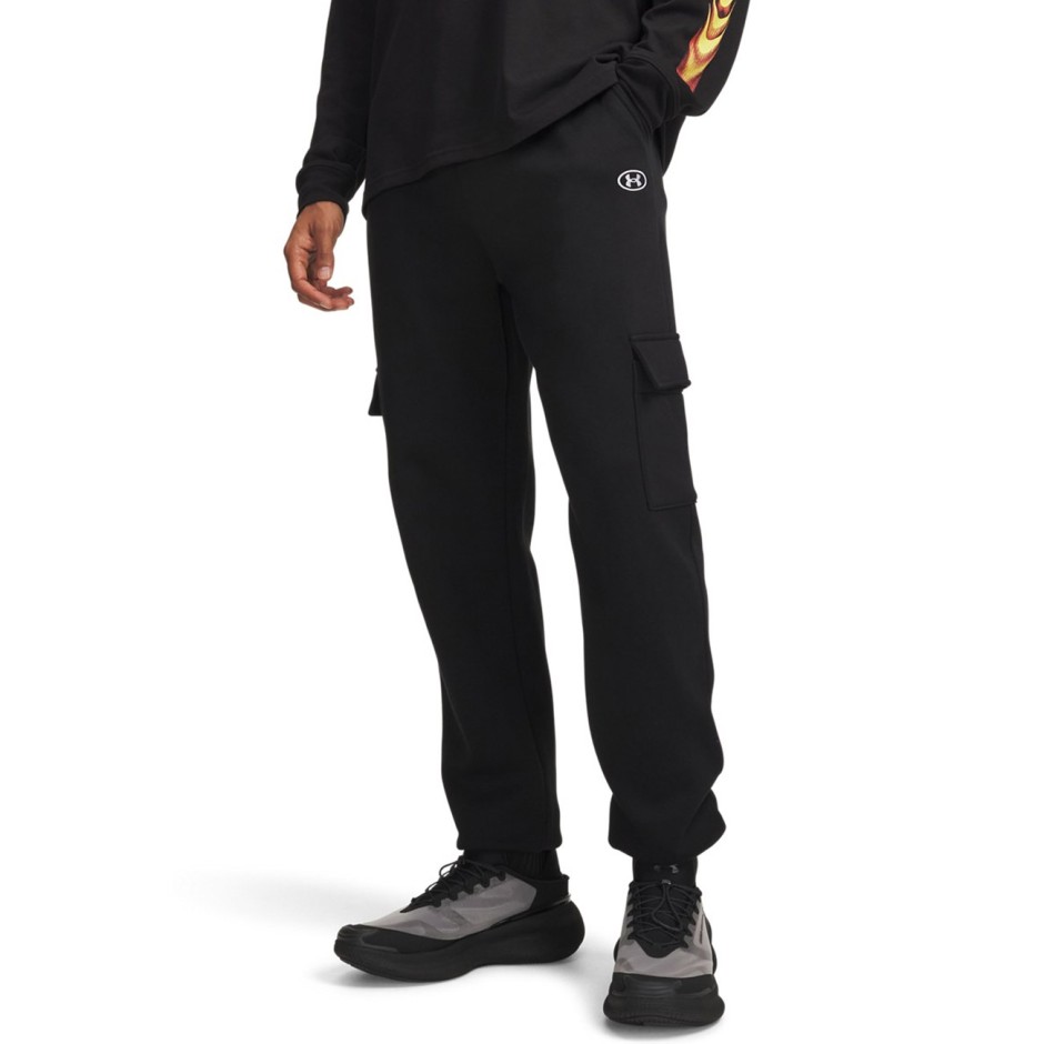 UNDER ARMOUR RIVAL FLC CARGO JGRS 6013443-008 Μαύρο