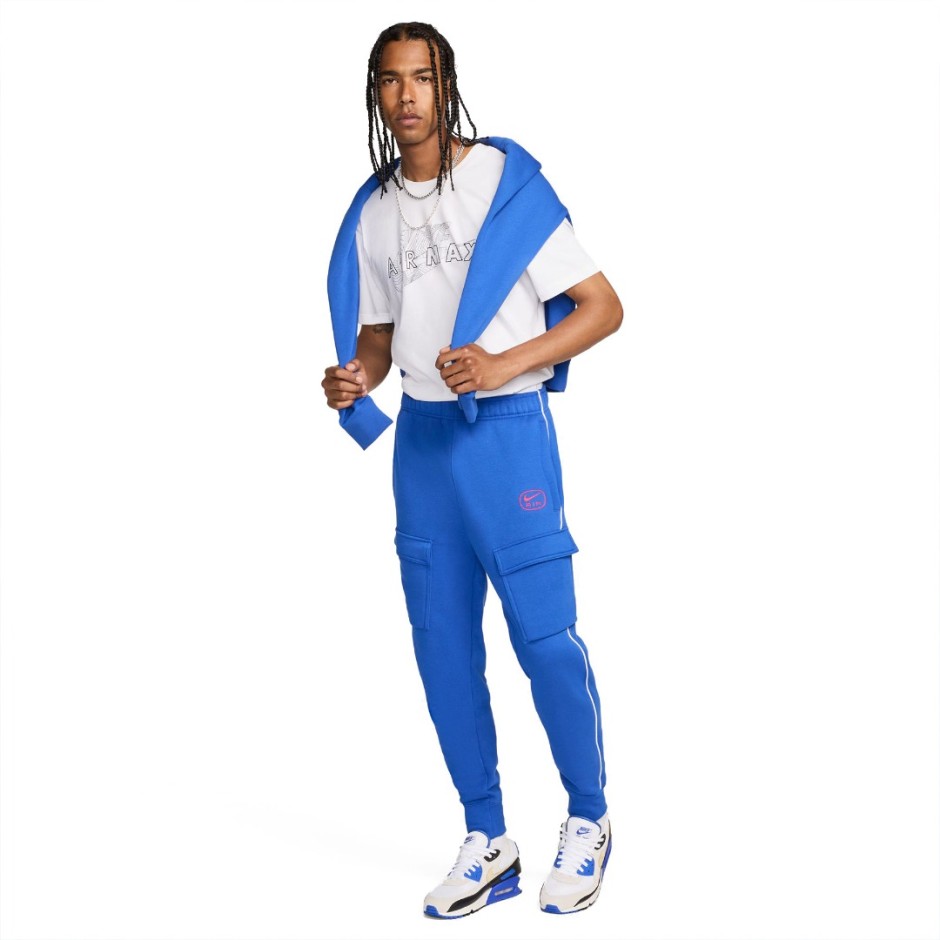Ανδρικό Παντελόνι Φόρμα Μωβ - Nike Sportswear Air