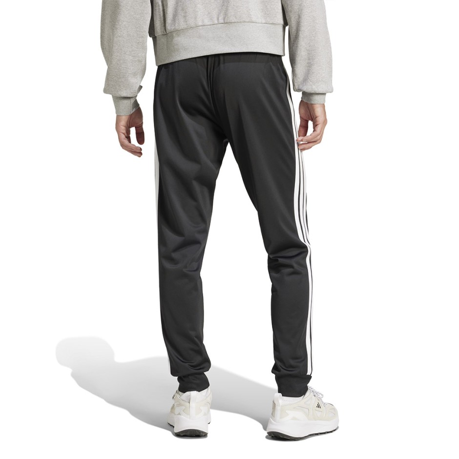 Ανδρικό Παντελόνι Φόρμα Μαύρο - adidas Sportswear 3-Stripes Essentials Tricot Regular Tapered