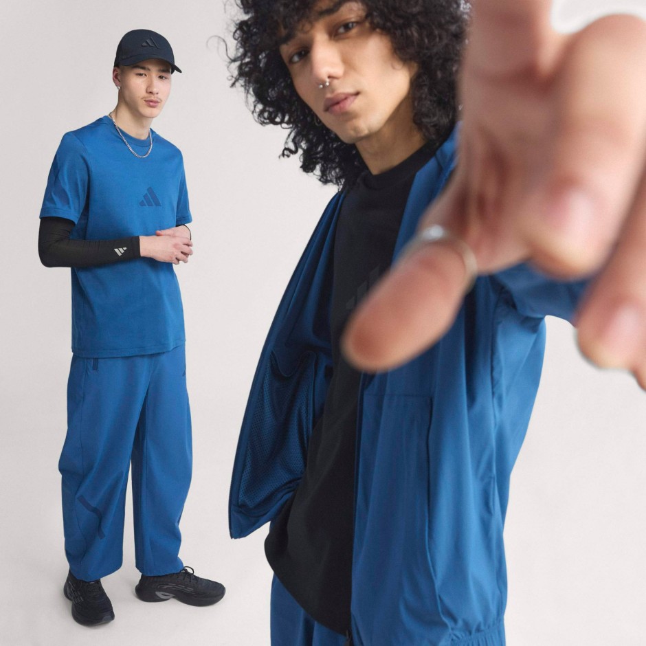Men's Trousers Blue - adidas Sportswear Z.N.E. Woven