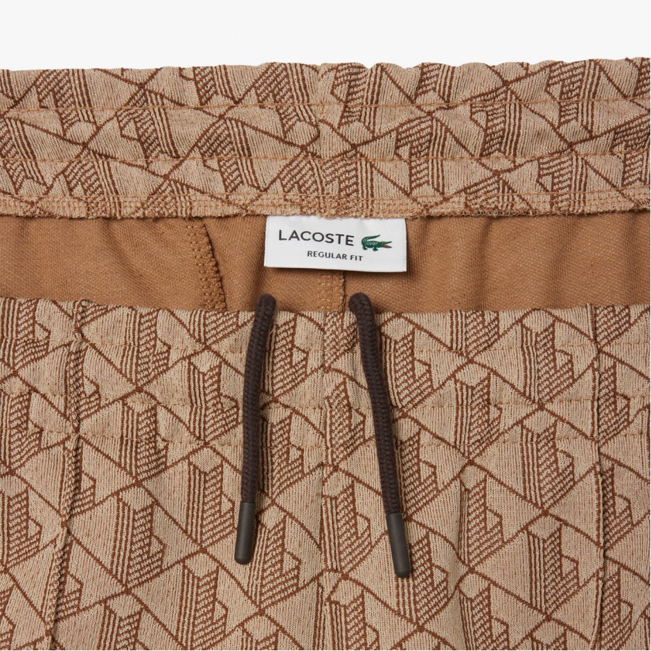 LACOSTE TRACK TROUSERS CORE COLLECTION MONOGRAM XH14406IR Beige