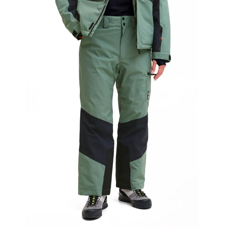 greenclothing ii ウエア130(JKT)/L(pants) JACK & JONES JJALPES SKI PANT 12284674-LAUREL WREATH Green