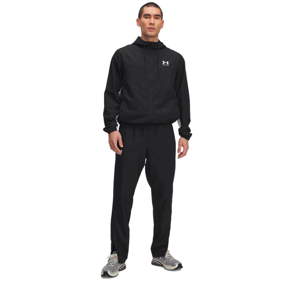 Men's Pants Black - Under Armour Rival Woven Windbreaker 