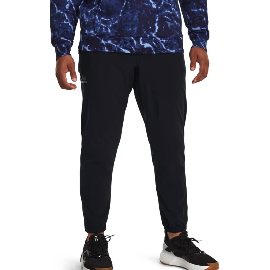 UNDER ARMOUR PROJECT ROCK UNSTOPPABLE PANTS Μαύρο