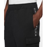 NIKE SPORTSWEAR MEN'S FLEECE CARGO PANTS DM4680-010 Black Image 3