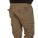 FUNKY BUDDHA MEN'S CARGO PANTS FBM003-02219-OLIVE Χακί Εικόνα 2