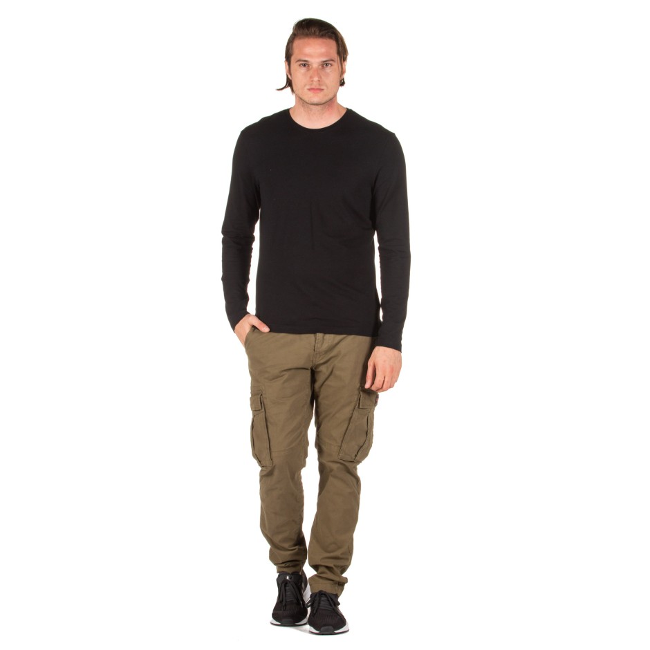 FUNKY BUDDHA MEN'S CARGO PANTS FBM003-02219-OLIVE Χακί