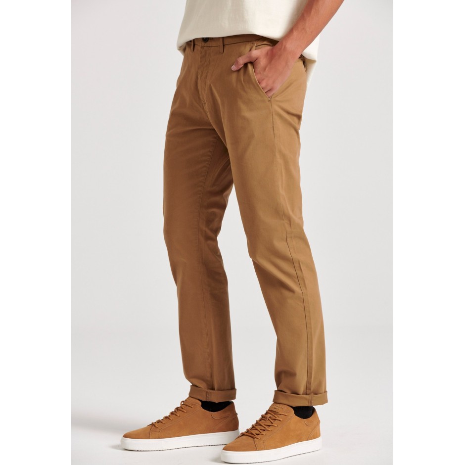 Ανδρικό Παντελόνι Chino Μπεζ - Funky Buddha The Essentials
