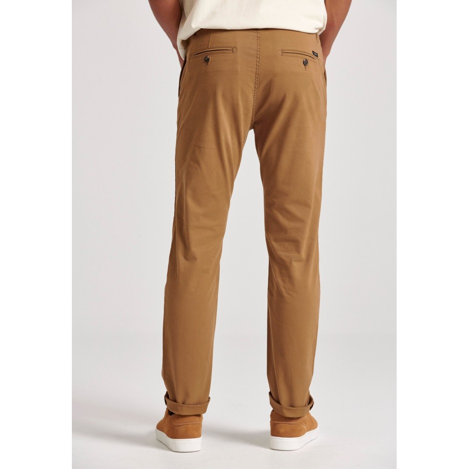 Ανδρικό Παντελόνι Chino Μπεζ - Funky Buddha The Essentials