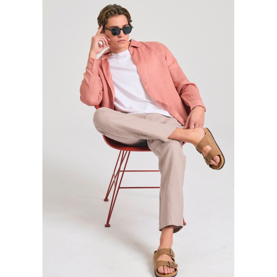 Ανδρικό Παντελόνι Chino Γκρι - Funky Buddha Comfort Fit