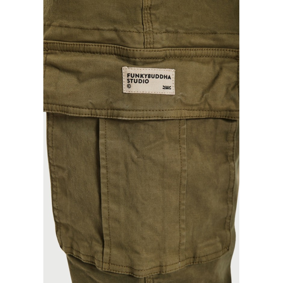 FUNKY BUDDHA  FBM013-002-02-DUSTY KHAKI Khaki