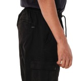 EMERSON MEN'S ELASTICATED CUFFED CARGO PANTS 262.EM42.07-BLACK Μαύρο Εικόνα 2