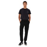 EMERSON MEN'S ELASTICATED CUFFED CARGO PANTS 262.EM42.07-BLACK Μαύρο Εικόνα 4