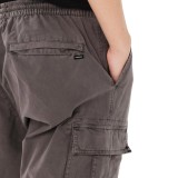 EMERSON MEN'S ELASTICATED CUFFED CARGO PANTS 262.EM42.07-CHOCOLATE PLUM Ανθρακί Εικόνα 2