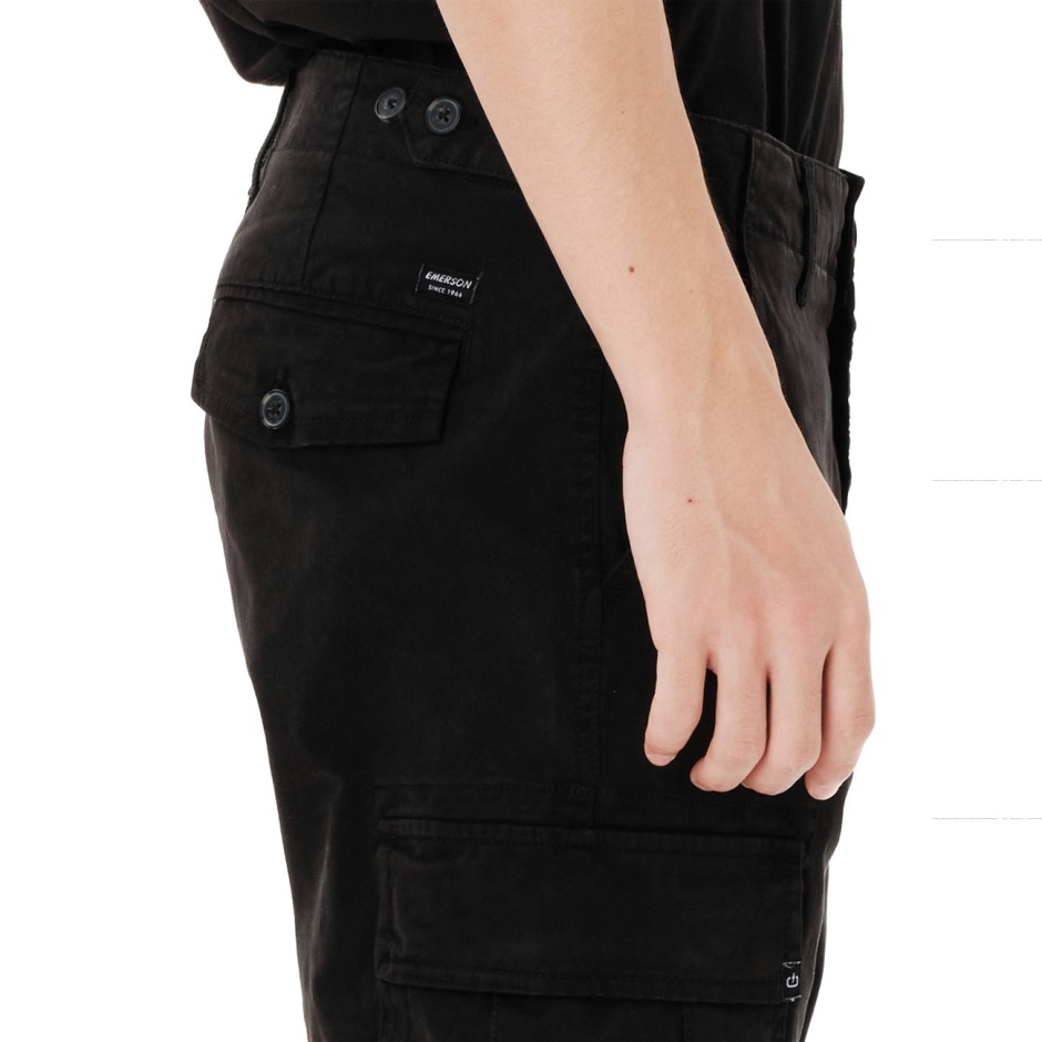 EMERSON MEN'S CLASSIC CARGO PANTS 262.EM42.96-BLACK Black