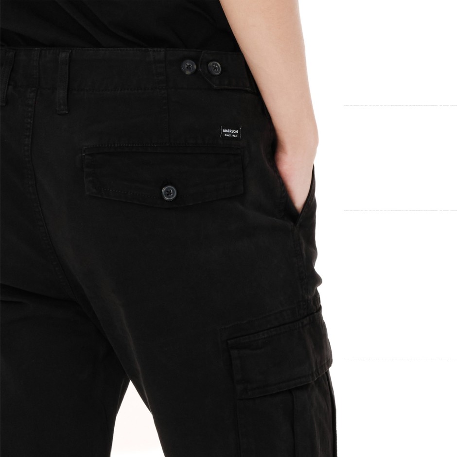 EMERSON MEN'S CLASSIC CARGO PANTS 262.EM42.96-BLACK Black