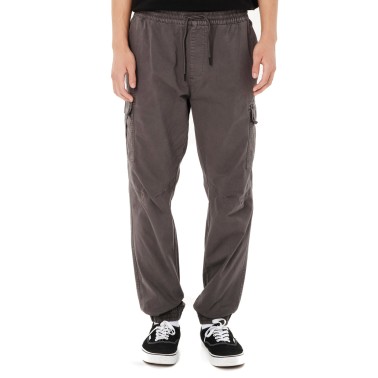 EMERSON MEN'S ELASTICATED CUFFED CARGO PANTS 262.EM42.07-CHOCOLATE PLUM Ανθρακί