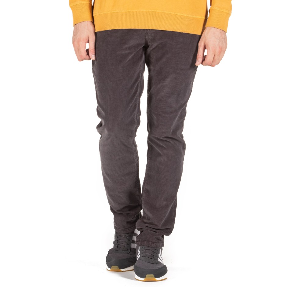SUPERDRY SLIM TYLER CORD FIVE POCKET TROUSERS M7000021A-AFB Μαύρο