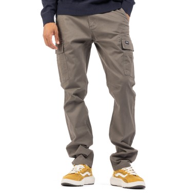Ανδρικό Παντελόνι Cargo Χακί - District75