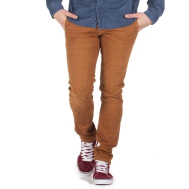 PEPE JEANS JAMES WASHED EFFECT TROUSERS PM210943YB22-142 Mustard