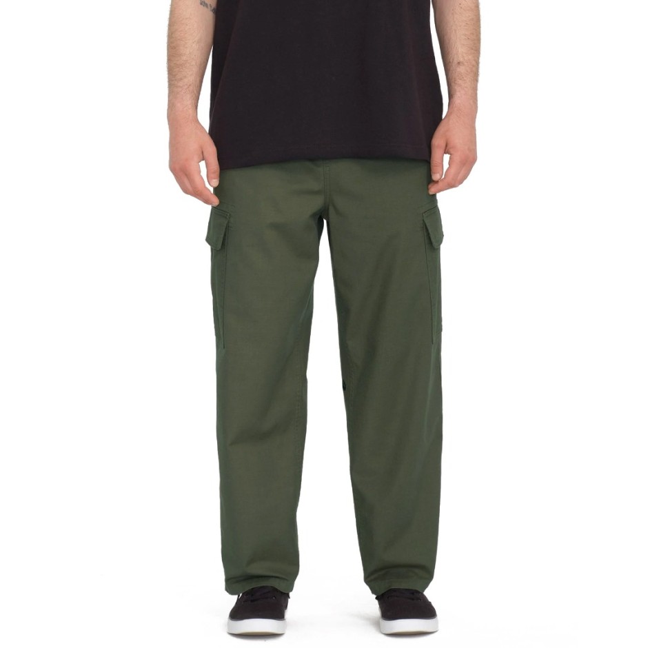 Ανδρικό Παντελόνι Χακί - Volcom Billow Tapered Cargo