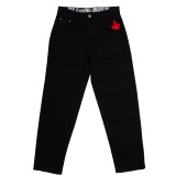 BEE UNUSUAL FEEL GOOD DENIM BAGGY PANTS AB-250033-BLACK Black Image 2