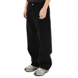 EMERSON MEN'S BAGGY DENIM PANTS 262.EM44.117-BLACK Μαύρο Εικόνα 1