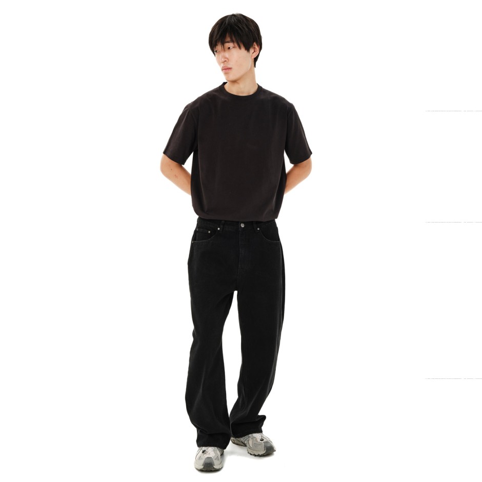 EMERSON MEN'S BAGGY DENIM PANTS 262.EM44.117-BLACK Μαύρο