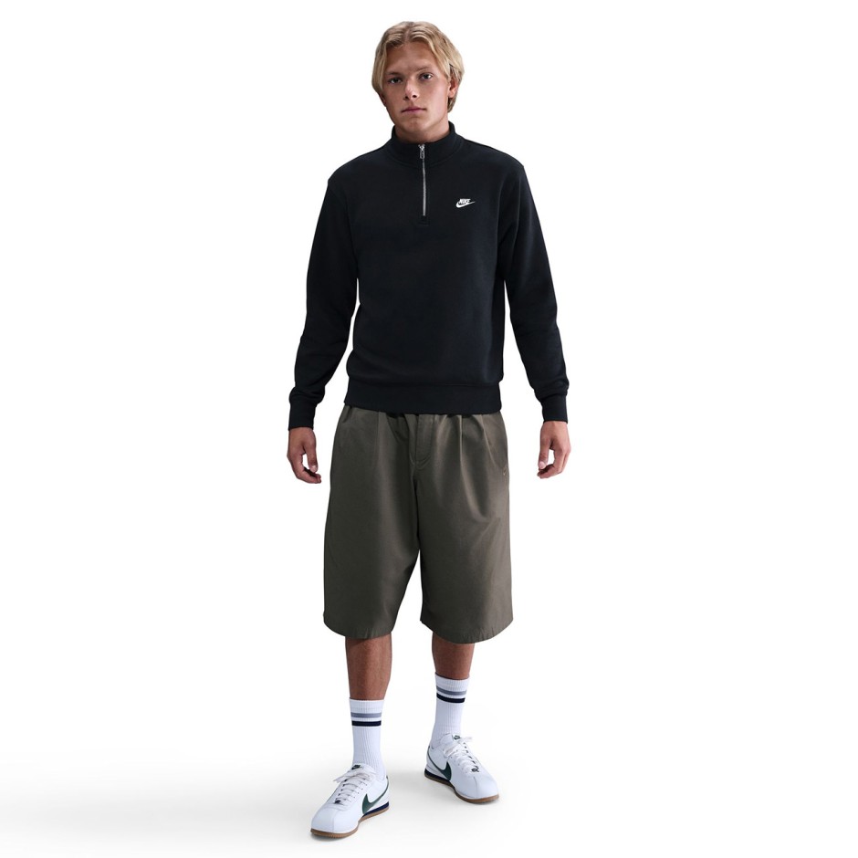 Ανδρική Μακρυμάνικη Μπλούζα Μαύρη - Nike Sportswear Club