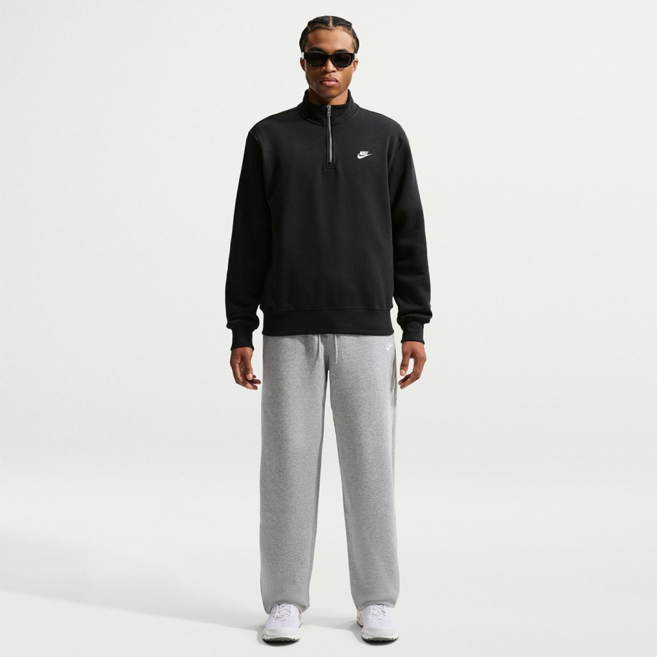 Ανδρική Μακρυμάνικη Μπλούζα Μαύρη - Nike Sportswear Club