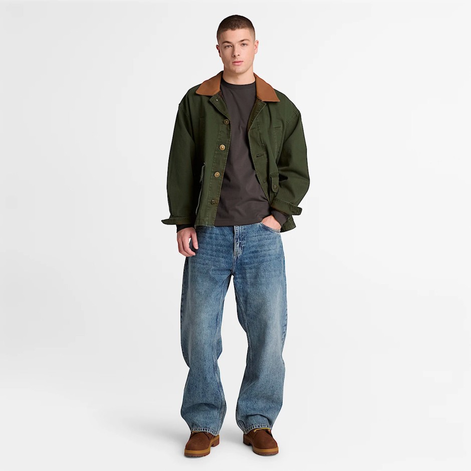 Ανδρική Κοντομάνικη Μπλούζα Μαύρη - Timberland Dunstan River Slim Embroidered