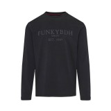 Ανδρική Μακρυμάνικη Μπλούζα Μαύρη - Funky Buddha Εικόνα 