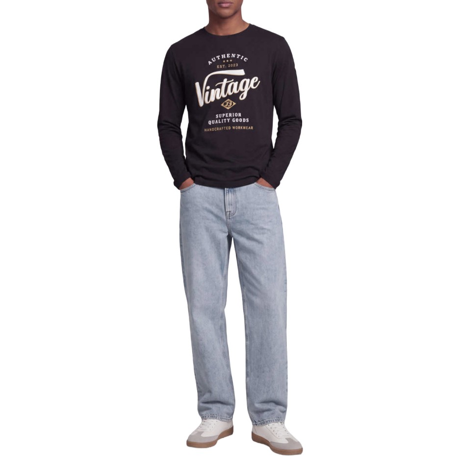 JJ REBEL JREBFELIX LS TEE 12298212-BLACK Black