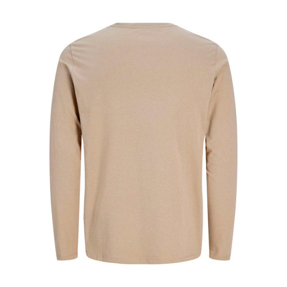 JJ REBEL JREBFELIX LS TEE 12298212-ROASTED CASHEW Μπέζ