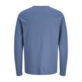 JJ REBEL JREBFELIX LS TEE 12298212-VINTAGE INDIGO Siel Image 0