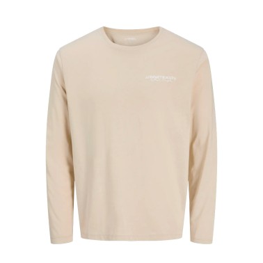 Ανδρική Μακρυμάνικη Μπλούζα Εκρού - JJ Rebel Jrebzack