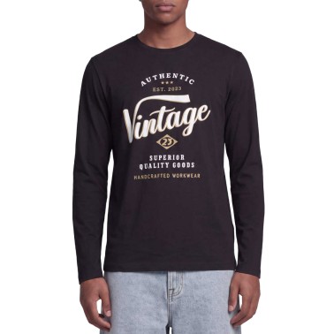 Men's Long-Sleeve Tee Black - JJ Rebel Jrebflix