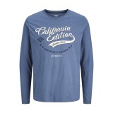 JJ REBEL JREBFELIX LS TEE 12298212-VINTAGE INDIGO Siel Image 