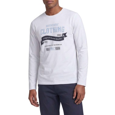 JJ REBEL JREBFELIX LS TEE 12298212-WHITE White