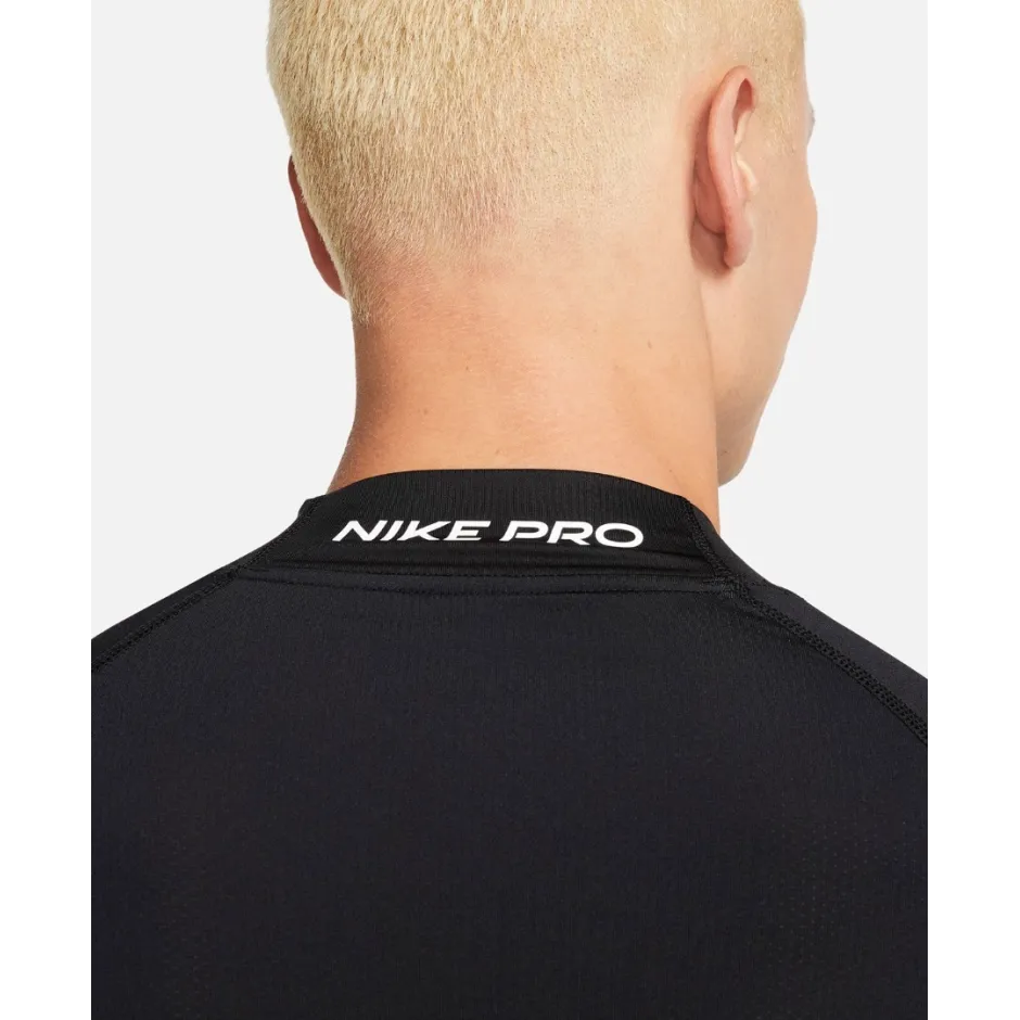 Nike Homme M Np Df Tight Ls Top, BLACK/WHITE, S EU : : Mode