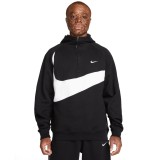 NIKE M NK SWOOSH FLC HZ HOODIE DX0566-010 Black Image 