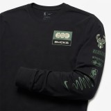 NIKE MILWAUKEE BUCKS ESSENTIAL LONG SLEEVE TEE Μαύρο Εικόνα 1