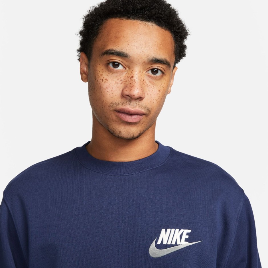 NIKE M NK CLUB+ FT CREW LBR FB7684-410 Blue