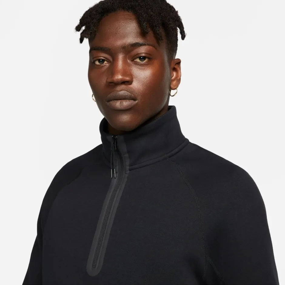 NIKE M NK TCH FLC HZ TOP FB7998-010 Black