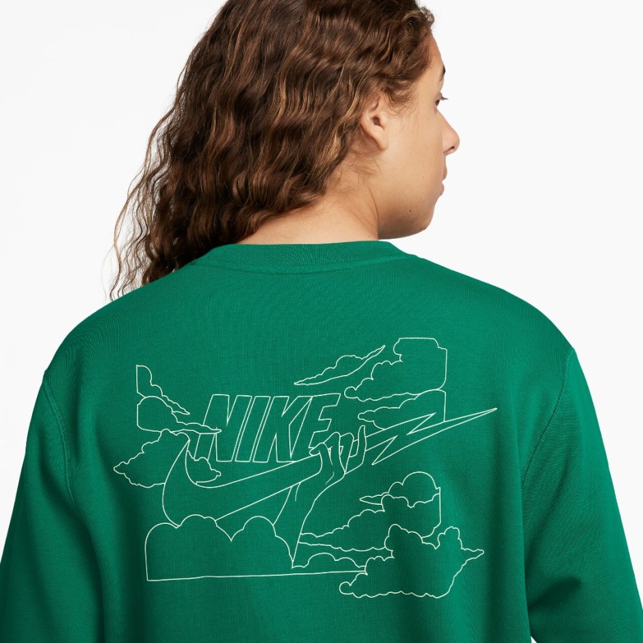 Ανδρική Μακρυμάνικη Μπλούζα Πράσινη - Nike Club