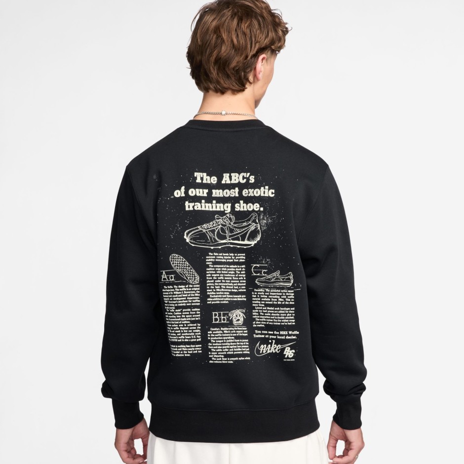 Ανδρική Μακρυμάνικη Μπλούζα Μαύρη - Nike Sportswear Club