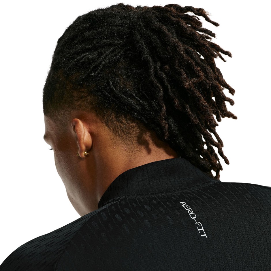 Men's Long-Sleeve Running Top Black - Nike Stride Aero-FIT 